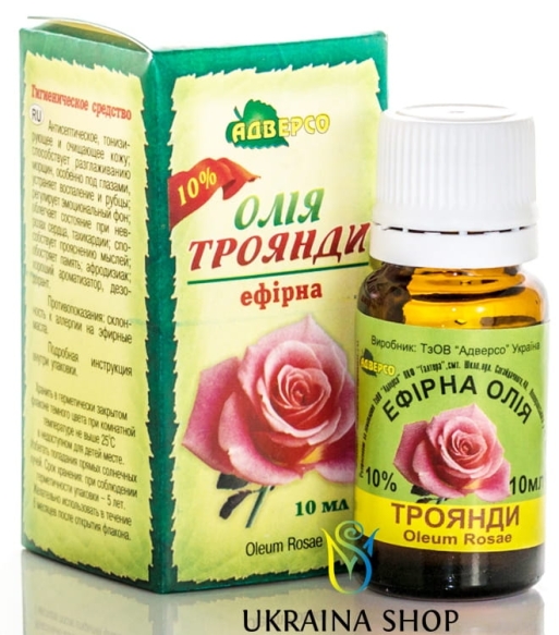 Olejek Różany Rozczyn 10%, 100% Naturalny, Adverso 5 ml