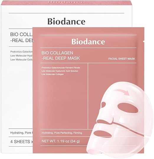 BIODANCE Maska do twarzy Bio Collagen Real 4szt.