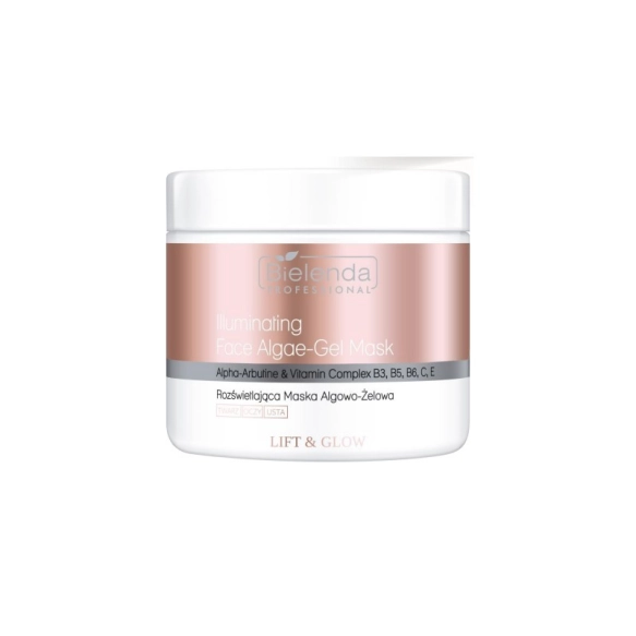 BIELENDA PROFESSIONAL Lift&Glow Rozświetlająca maska algowo-żelowa do twarzy 190 g