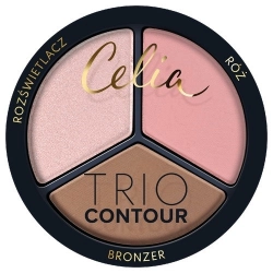 CELIA Trio Contour Zestaw do konturowania twarzy w pudrze 03