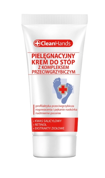 CLEAN HANDS  Krem do stóp z kompleksem przeciwgrzybicznym 30 ml
