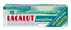 LACALUT Pasta do zębów Sensitive 75ml + Szczoteczka zielona (gratis)
