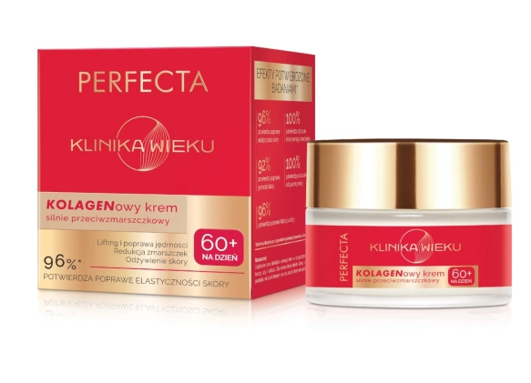 PERFECTA Klinika Wieku Kolagenowy Krem silnie przeciwzmarszczkowy na dzień 60+