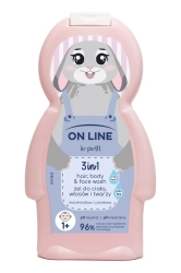 ON LINE Le Petit Żel do mycia ciała, włosów i twarzy dla dzieci 3w1 Piankowy 350 ml