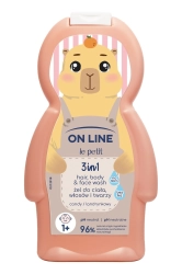 ON LINE Le Petit Żel do mycia ciała, włosów i twarzy dla dzieci 3w1 Landrynkowy 350 ml
