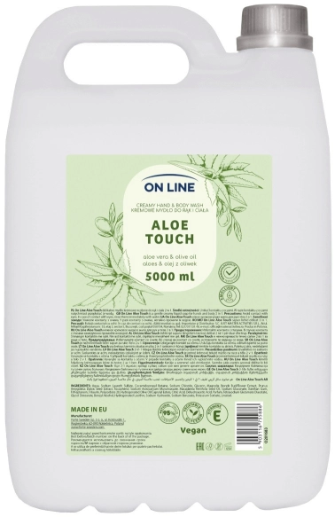 ON LINE Kremowe mydło do rąk i ciała Aloes&Olej z oliwek 5000 ml