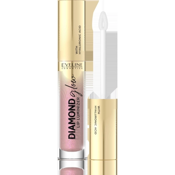 EVELINE Diamond Glow Lip Luminizer Błyszczyk do ust z kwasem hialuronowym nr 08 4.5 ml