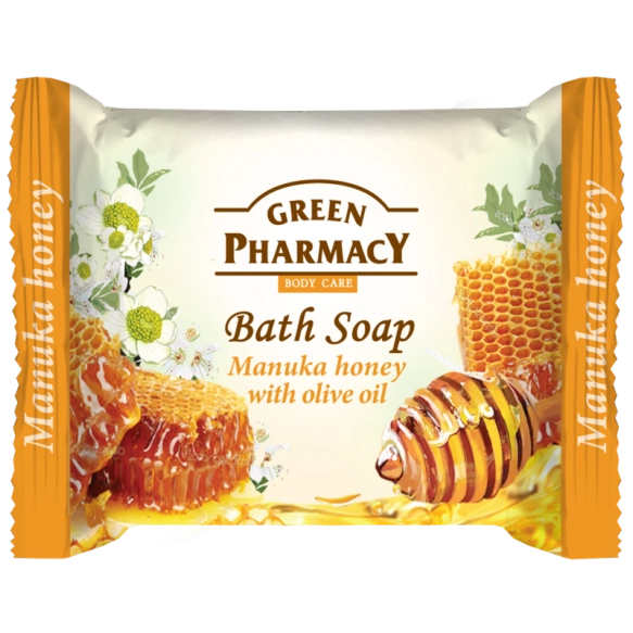 Manuka Honey Bath Soap with Olive Oil, Green Pharmacy, 100 g