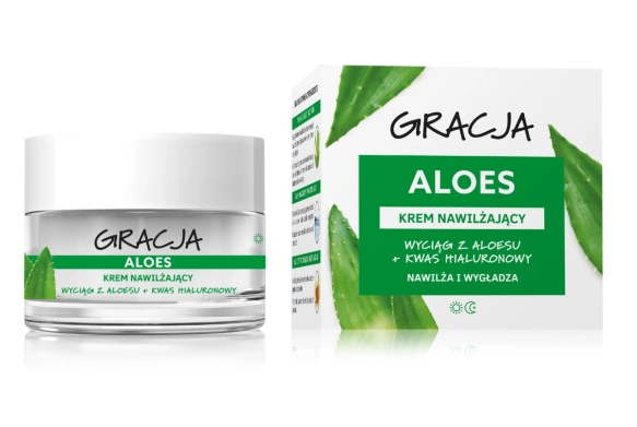 GRACJA Krem aloesowy na dzień i na noc nawilżający 50 ml