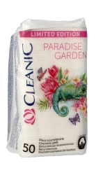 Cleanic Płatki kosmetyczne Pure Effect Kwadratowe Paradise Garden  1op.-50 szt