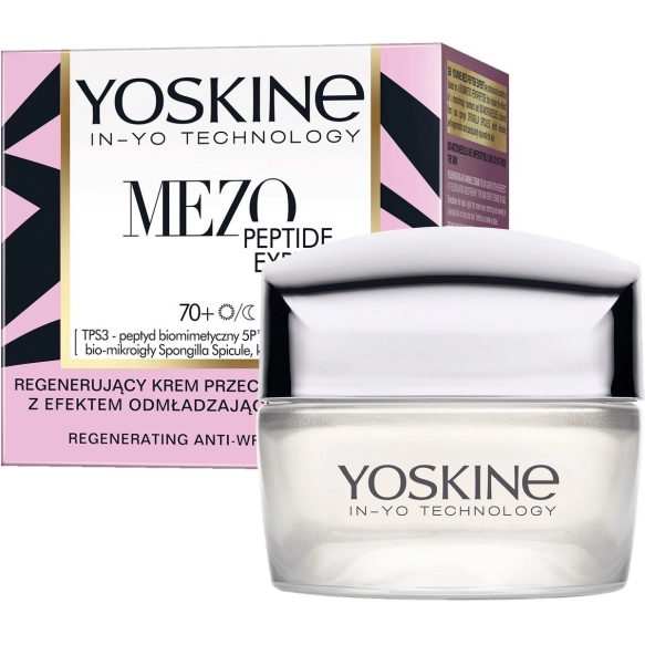 YOSKINE Mezo Peptide Expert 70+ Regenerujący krem przeciwzmarszczkowy z peptydami dzień/noc 50 ml