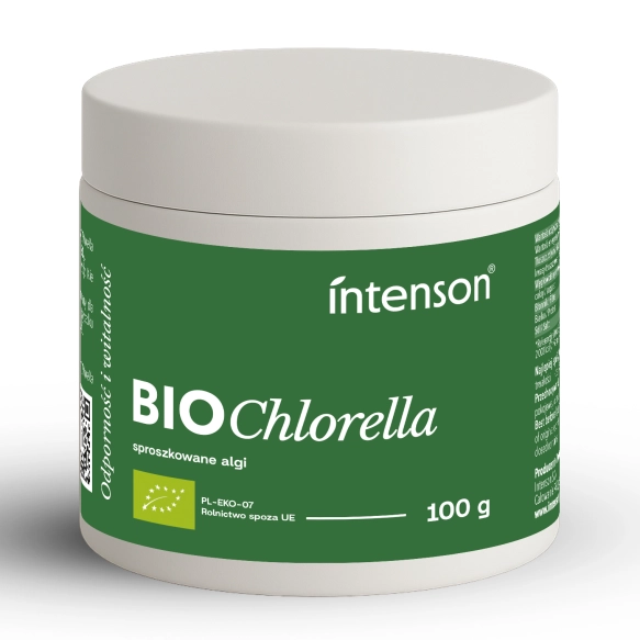 BIO Chlorella, Proszek, Intenson, 100g