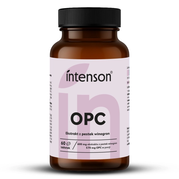 OPC Ekstrakt z Pestek Winogron, Intenson, 60 tabletek