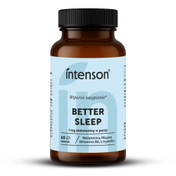 Better Sleep 1 мг Мелатоніну, Intenson, 60 Таблеток