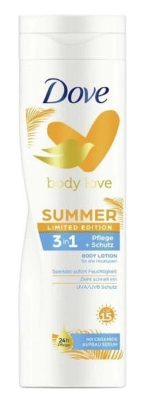 DOVE Body Love Summer Balsam do ciała 3w1 SPF15 250 ml