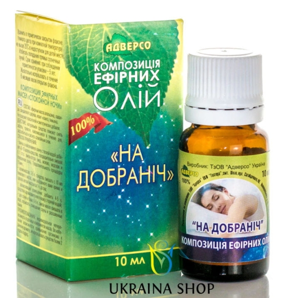 Essential Oil Blend Good Night, 100% Natural, Adverso