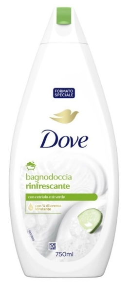DOVE Rinfrescante Płyn do kąpieli z Ogórkiem i zieloną herbatą 750 ml