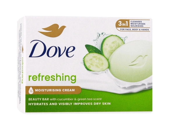 DOVE Beauty Cream Kremowe mydło nawilżające w kostce Cucumber & Green Tea, 90 g