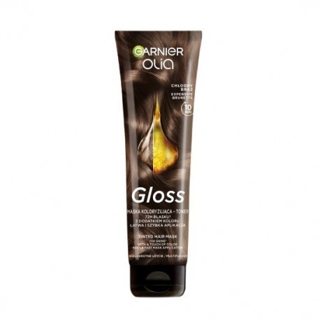 GARNIER Olia Gloss Maska koloryzująca - toner do włosów Chłodny brąz 150 ml