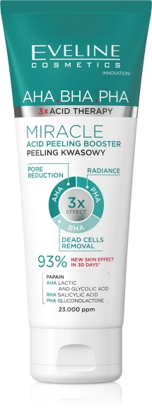 EVELINE 3 x Acid Therapy Peeling kwasowy do twarzy 75 ml