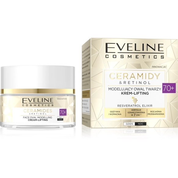 EVELINE Ceramidy&Retinol Krem liftingujący do twarzy 70+ 50 ml