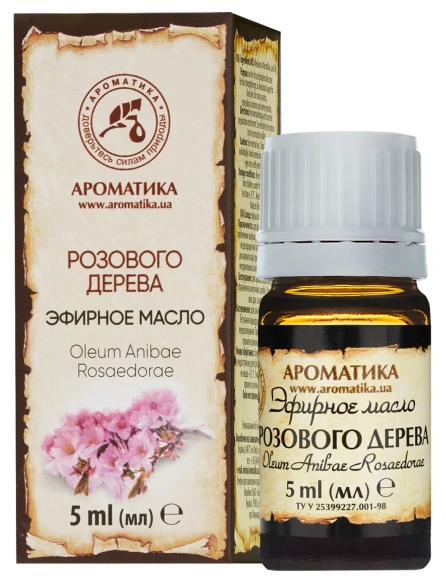 Olejek z Drzewa Różanego (Drzewo Różane), 100% Naturalny, Aromatika  5 ml