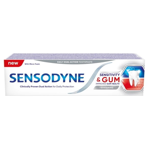 SENSODYNE Pasta NADWRAŻLIWOŚĆ SENS&GUM WHITE