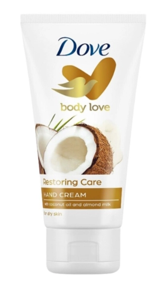 DOVE Restoring Care Nawilżający krem do rąk z olejem kokosowym i mlekiem migdałowym 75 ml
