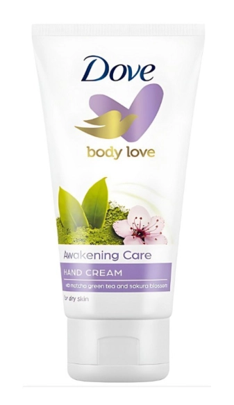 DOVE Awakening Care Nawilżający krem do rąk z zieloną herbatą Matcha i kwiatem wiśni 75 ml