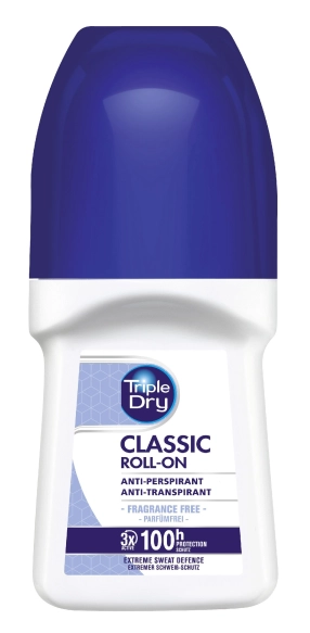 TRIPLE DRY Classic Antyperspirant roll-on 100 H 50 ml