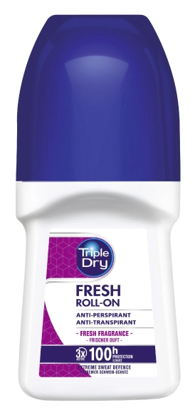 TRIPLE DRY Fresh Antyperspirant roll-on 100 H 50 ml