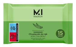 MARION Chusteczki odświeżające Aloesowe 15szt.