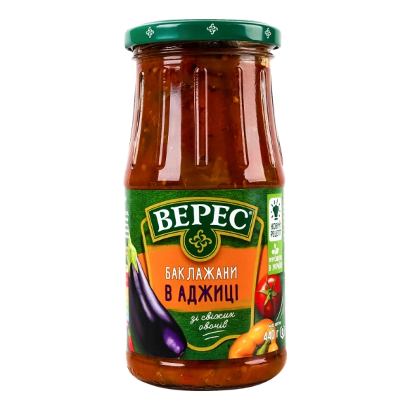Баклажаны в соусе Аджика, Верес, 440г