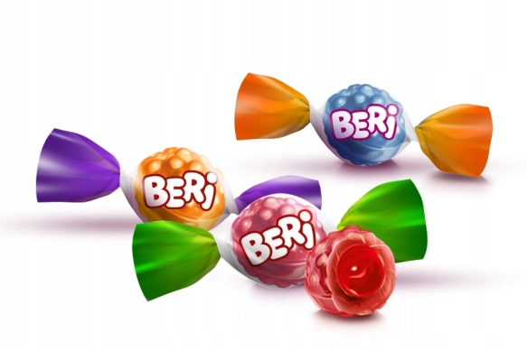Roshen BERI – Fruit Candies with Liquid Filling, 1kg