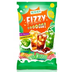 Roshen Fizzy Boom – Fruit Candies with Fizzy Filling, 1kg
