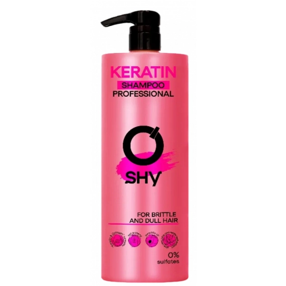 Szampon Keratynowy do Włosów Łamliwych i Matowych, O'SHY Keratin Shampoo, 1000ml