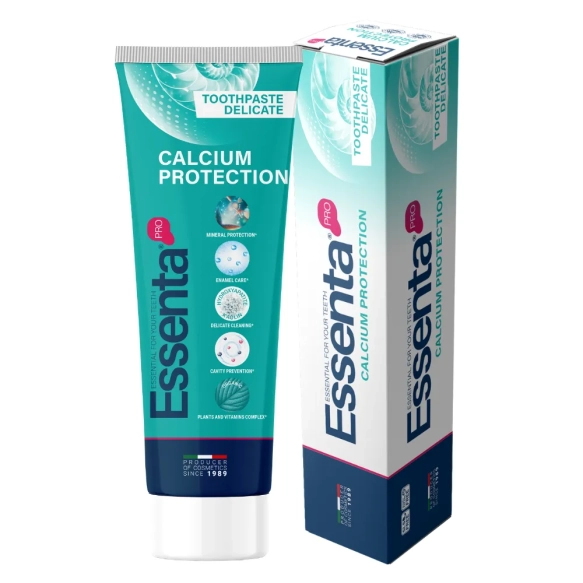Pasta do Zębów z Wapniem i Hydroksyapatytem, Essenta PRO Calcium Protection, 75ml