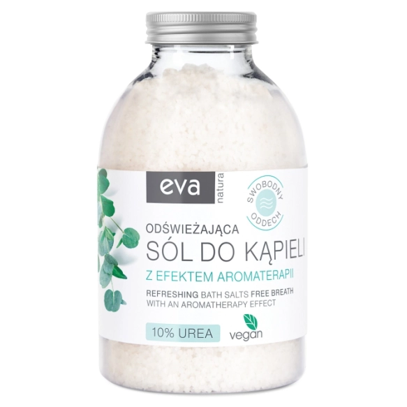 Odświeżająca Sól do Kąpieli Swobodny Oddech 10% Urea, EVA Natura, 420g