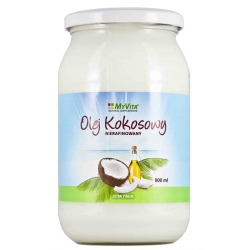 Coconut Oil, Unrefined, Cold Pressed, Myvita, 900ml
