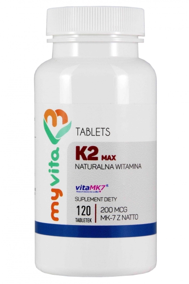 Vitamin K2 MK-7 MAX 200mcg Menachinon-7 natto, Myvita