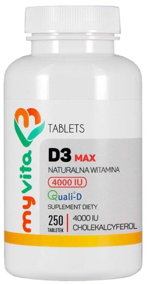 Vitamin D3 Forte 4000IU, Tablets MyVita