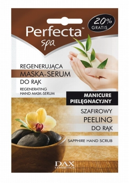 PERFECTA Spa Domowy manicure Maska-serum do rąk regeneracja nawilżenie i ochrona 1 szt.