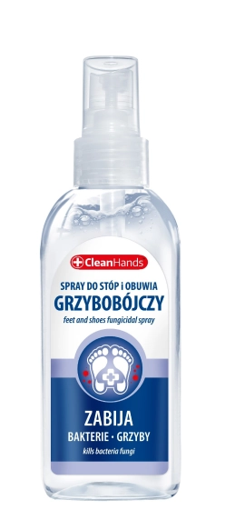 CLEAN HANDS Spray do stóp i obuwia grzybobójczy 100 ml