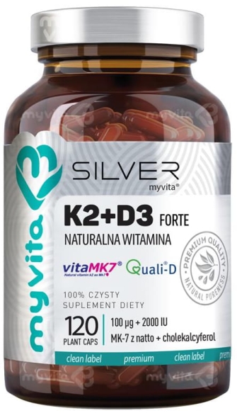 Vitamin K2 + D3 Forte, MyVita SILVER PURE