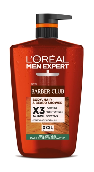 LOREAL Men Expert Barber Club Żel pod prysznic do ciała,włosów i brody 1000 ml