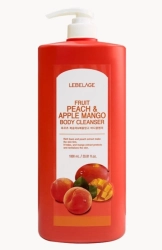 LEBELAGE Żel d/ciała FRUIT PEACH&APPLE MANGO 1000m