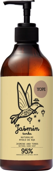 YOPE Naturalne mydło do rąk w płynie Jaśmin i Tonka 500 ml