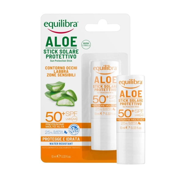 EQUILIBRA Sun Aloesowy sztyft przeciwsłoneczny  SPF 50+ UVA UVB IR 10 ml