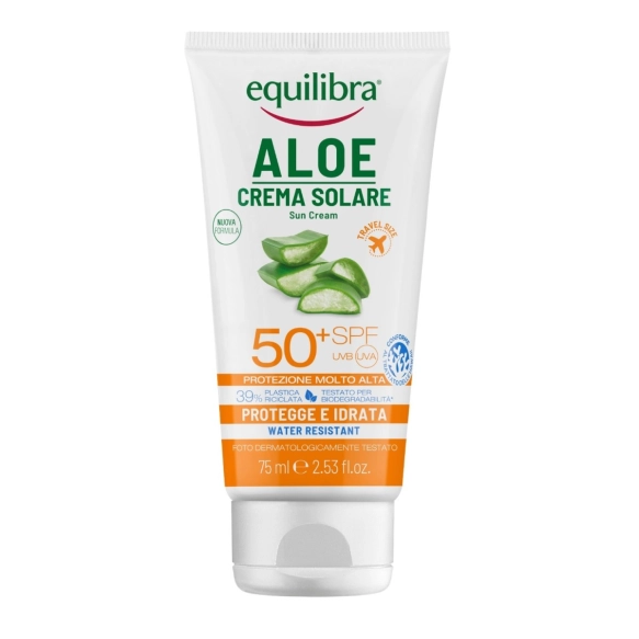 EQUILIBRA Sun Aloesowy krem przeciwsłoneczny SPF 50+ UVA UVB 75 ml