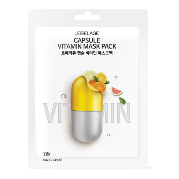 LEBELAGE Maseczka w płachcie Dr. Capsule Vitamin